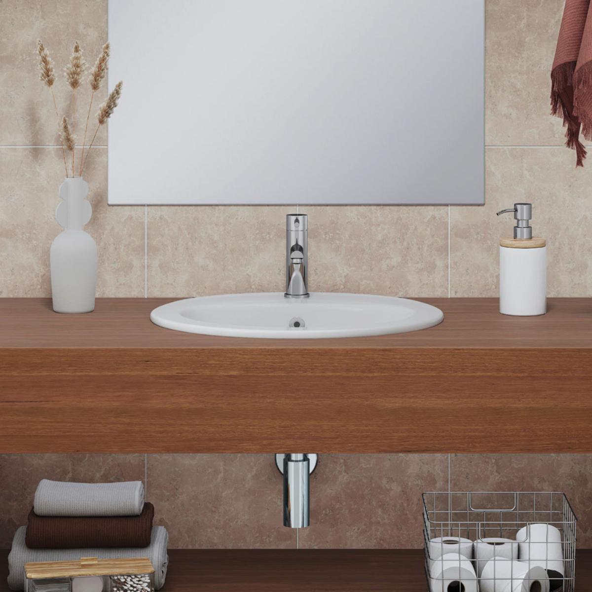 LACY BASIN FULLY INSET OVAL 550 X 470