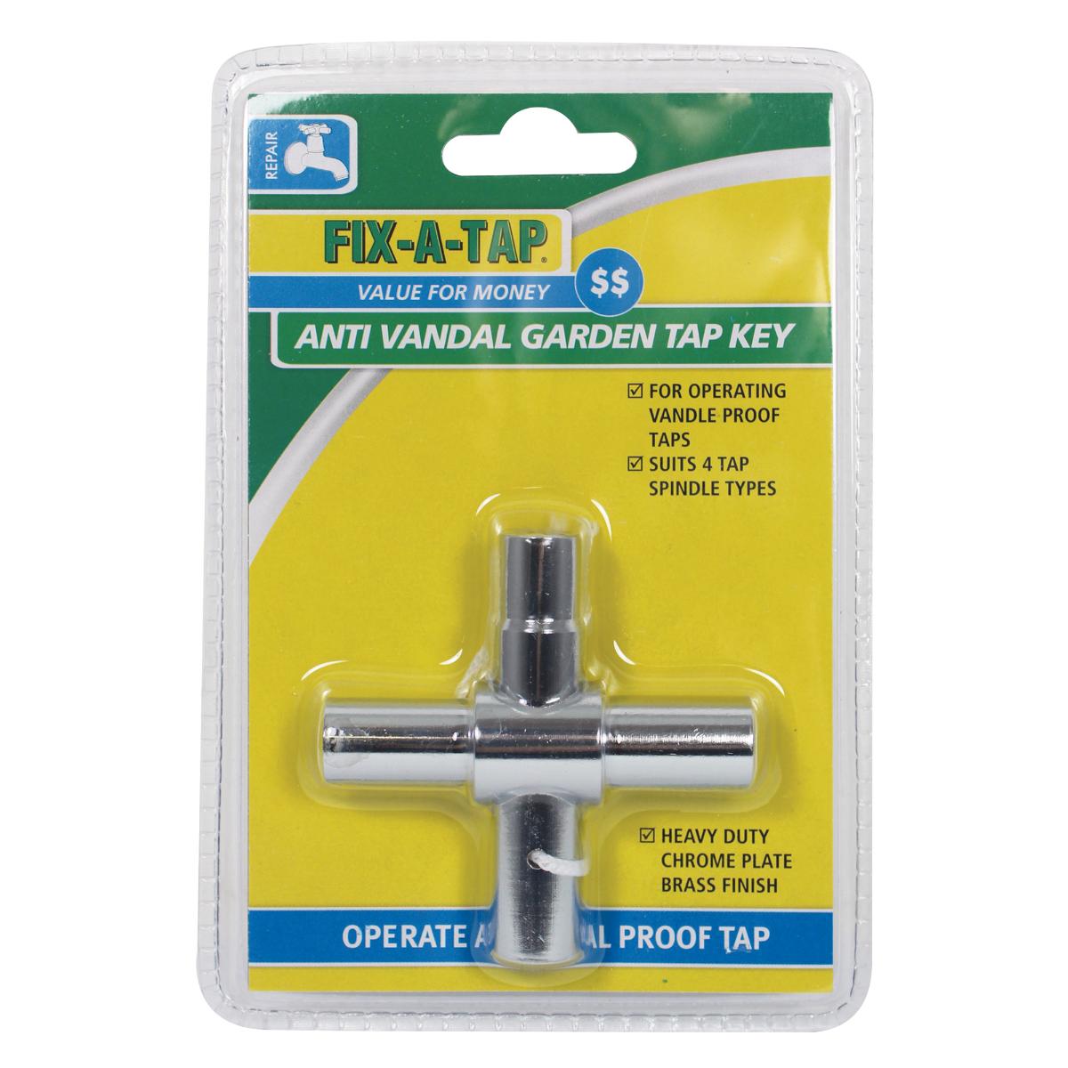 ANTI VANDAL 4 WAY GARDEN TAP KEY