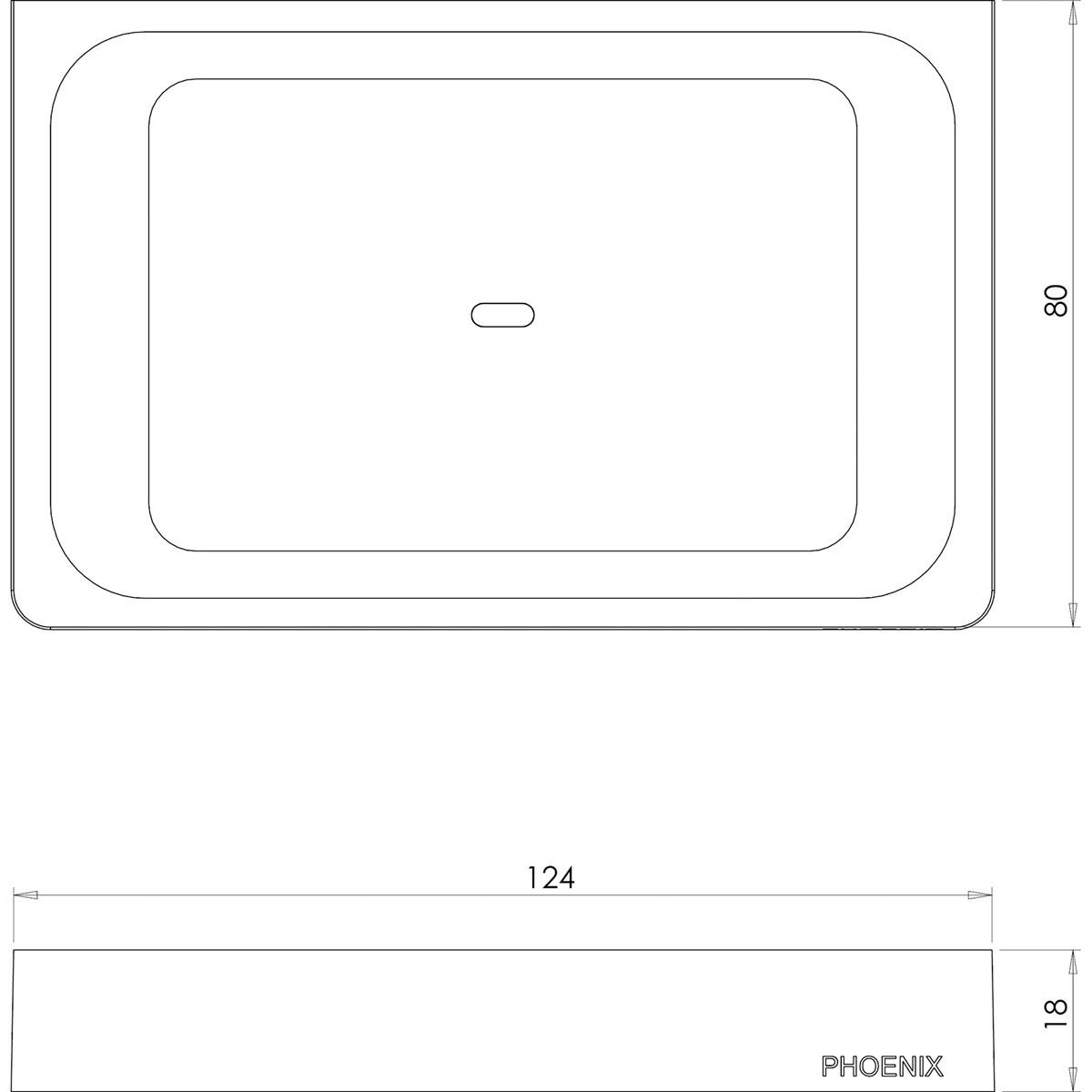 GLOSS SOAP DISH CP