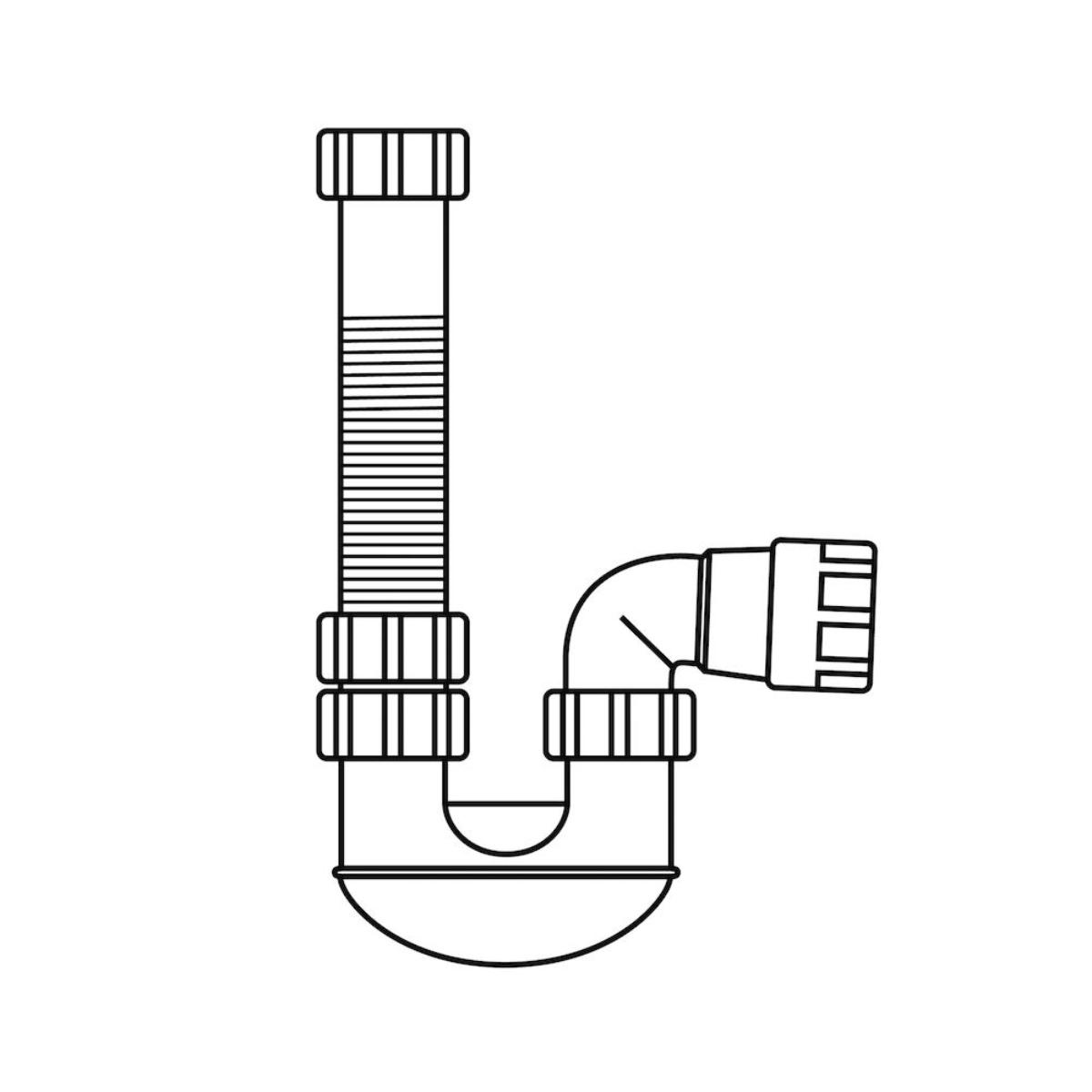 TRAP PVC P-TRAP HITEMAKER 40MM