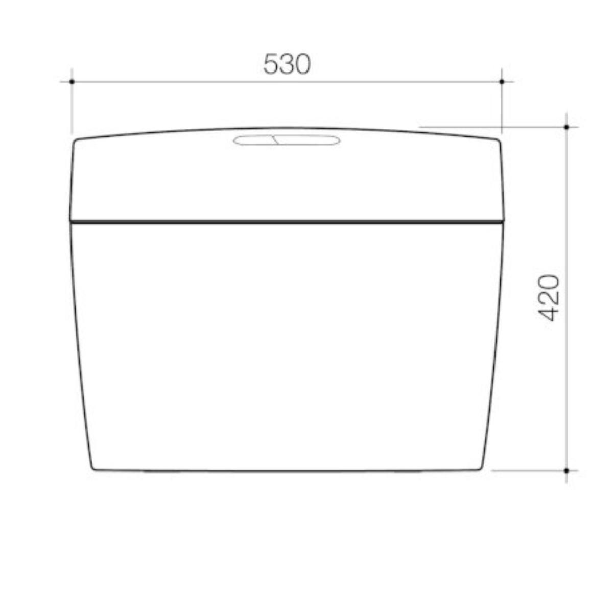 CISTERN UNISET 6/3L IO RH WH