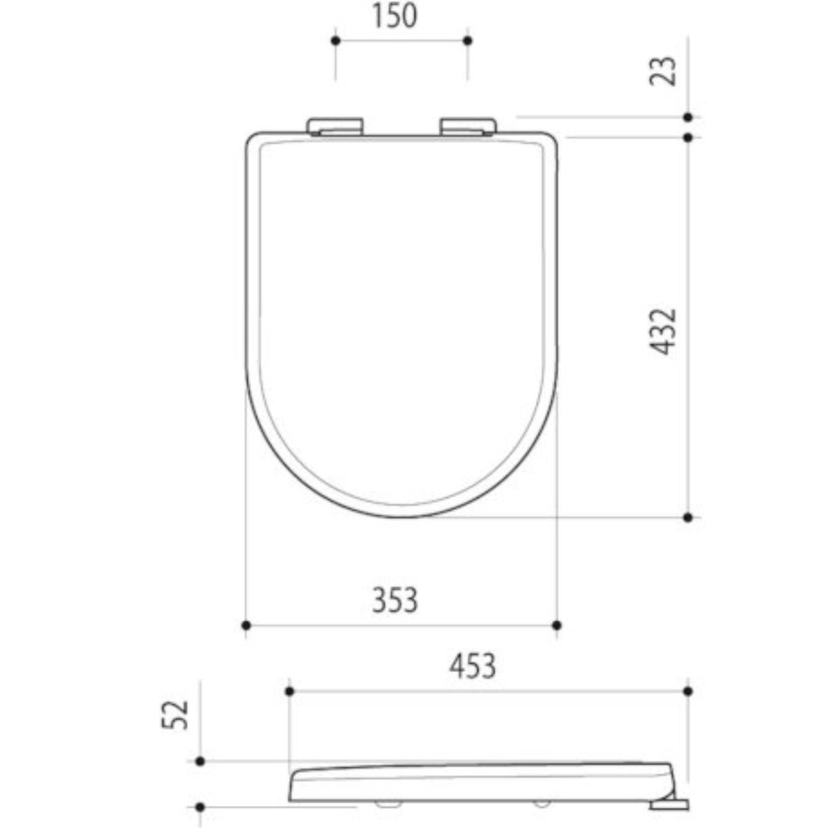 ARC TOILET SEAT SOFT CLOSE QR BLIND FIX