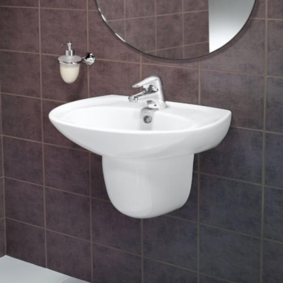CONCORDE 500 WALL BASIN 3TH WH