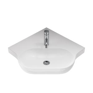 OPAL SOLE CORNER WALL BASIN 1TH NOF WH