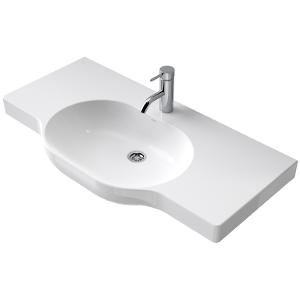 OPAL 900 TWIN SHELF WALL BASIN 1TH NOF