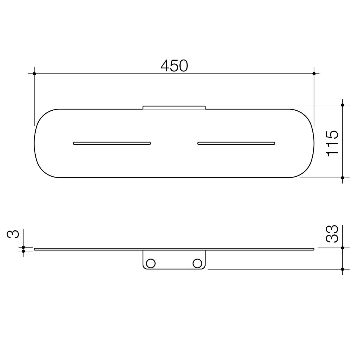 CONTURA II BATHROOM SHELF BN