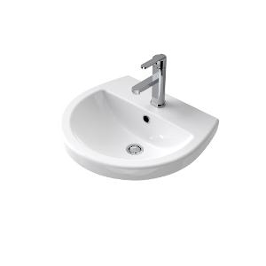 COSMO WALL BASIN W-O/F 1TH WH