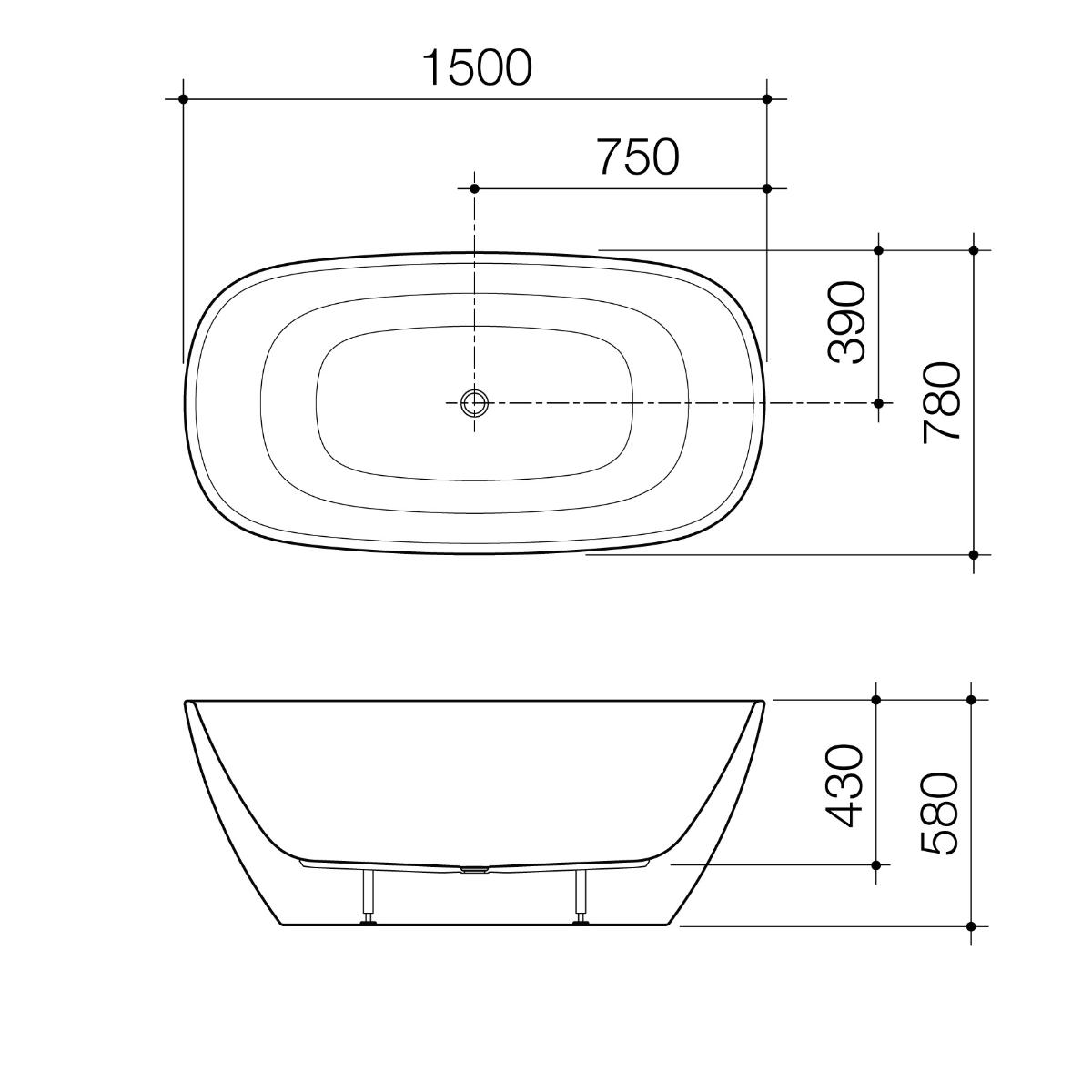 CONTURA II 1500 FS BATH MC