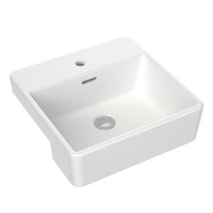 CLARK SQ 400 SEMI RECESSED BASIN 1TH OF