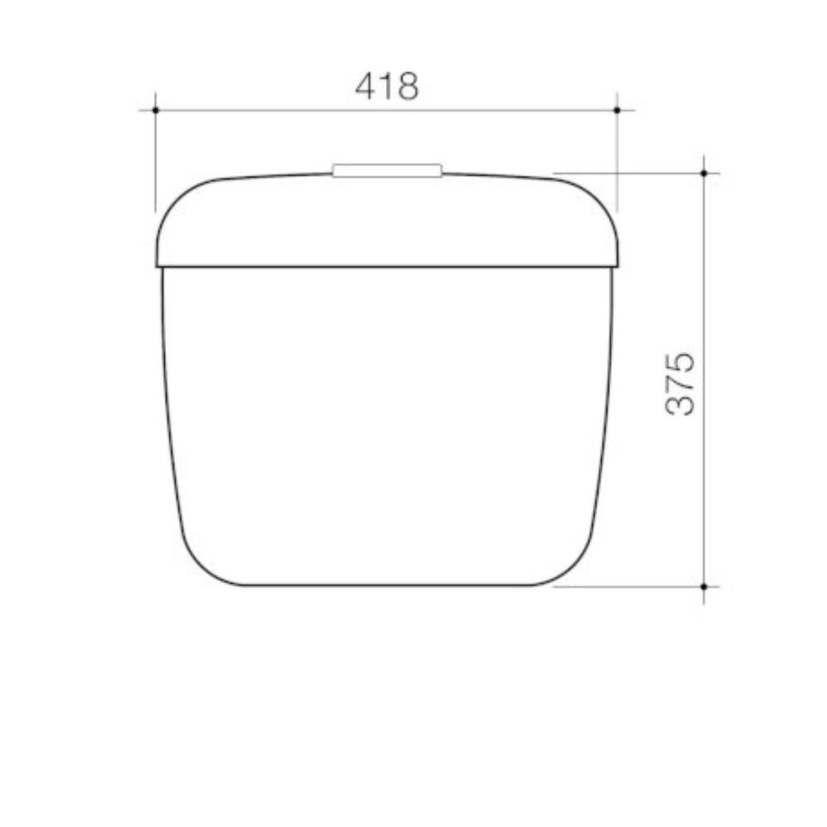 TASMAN CISTERN CONN/LINK 4.5/3L W/SEAT