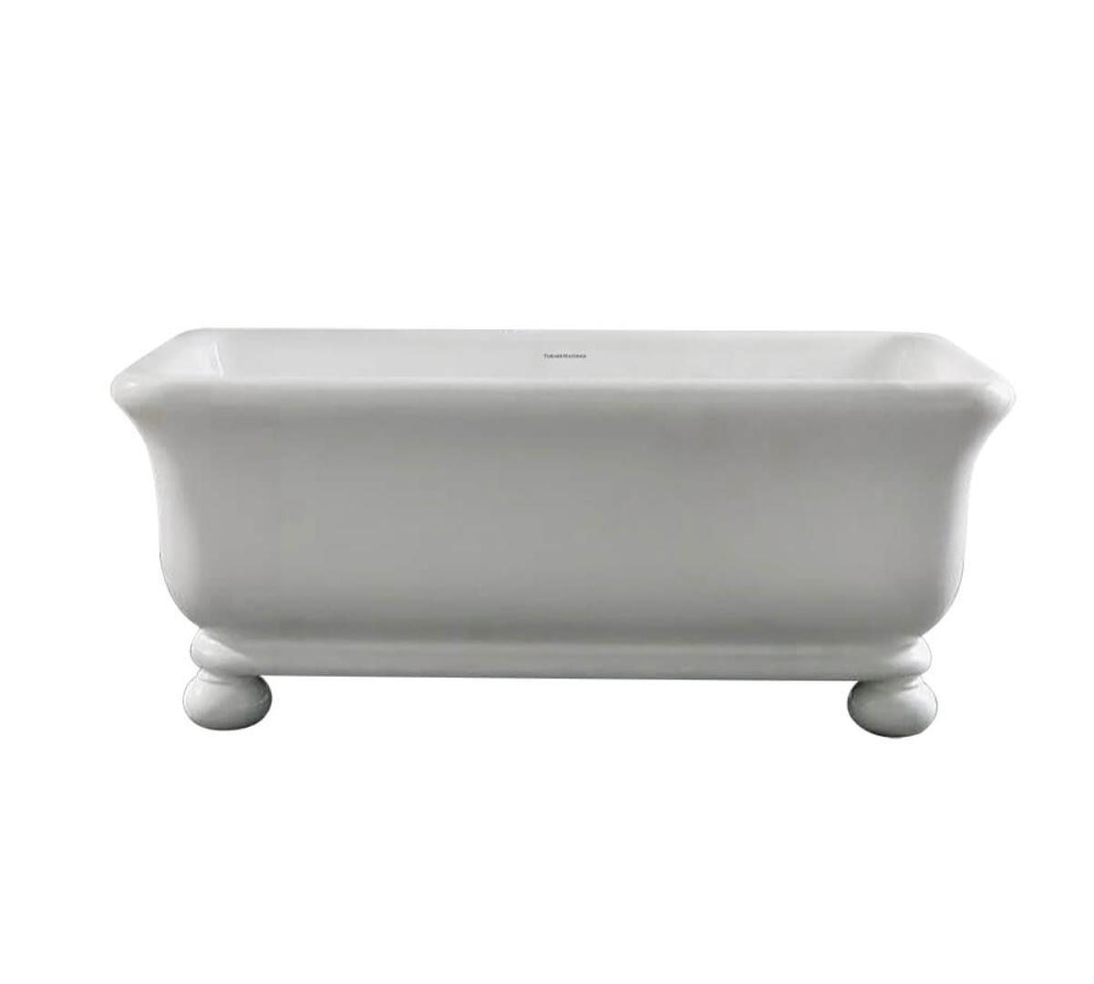 KIRKHAM 180 TITANCAST SS BATH GL WHT