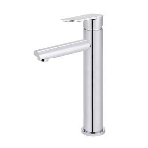 ROUND TALL BASIN MIXER PADDLE HANDLE CP