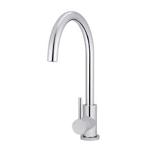 ROUND GOOSENECK KITCHEN MIXER TAP CP