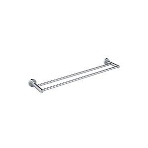 ROUND DOUBLE TOWEL RAIL 600MM CP