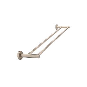 ROUND DOUBLE TOWEL RAIL 600MM CHMP