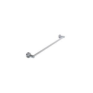 ROUND SINGLE TOWEL RAIL 600MM CP