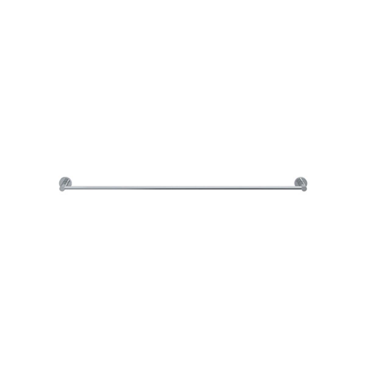 ROUND SINGLE TOWEL RAIL 900MM CP