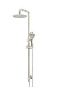 RND RAIL 200MM ROSE 3F HAND SHOWER BN