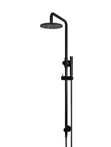 RND RAIL 200MM ROSE 1F HAND SHOWER MB