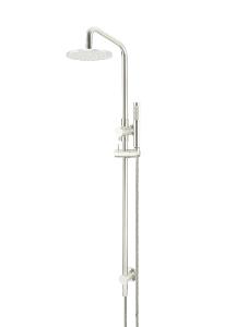 RND RAIL 200MM ROSE 1F HAND SHOWER BN