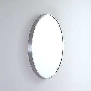 MIRROR MODERN ROUND 610 BN ALUM FRAME