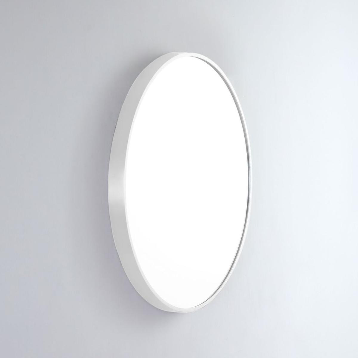 MIRROR MODERN ROUND 610 MW ALUM FRAME