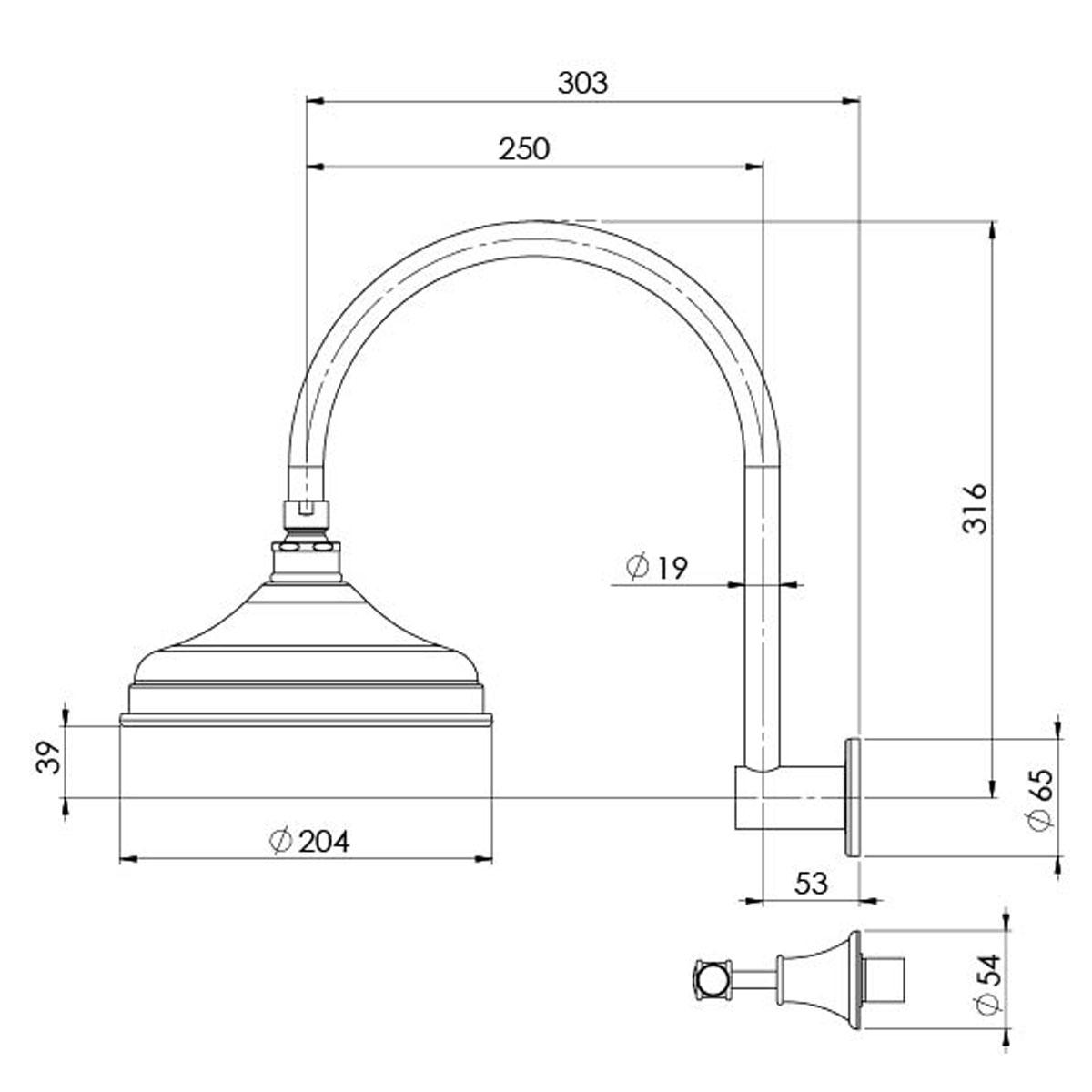 NOSTALGIA LEVER SHOWER SET MB