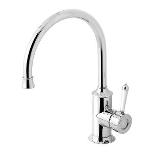 NOSTALGIA SINK MIXER 220MM G/NECK CP WHT