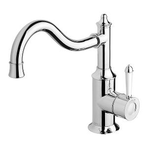 NOSTALGIA SINK MIXER 220 SHEP CR CP WHT