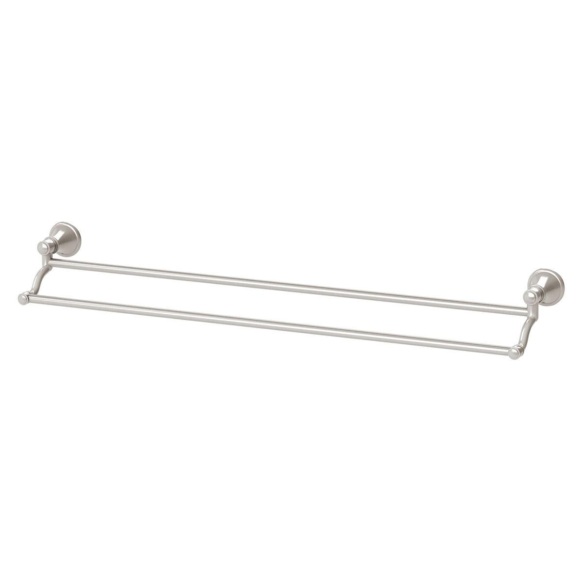 NOSTALGIA DOUBLE TOWEL RAIL 760MM BN