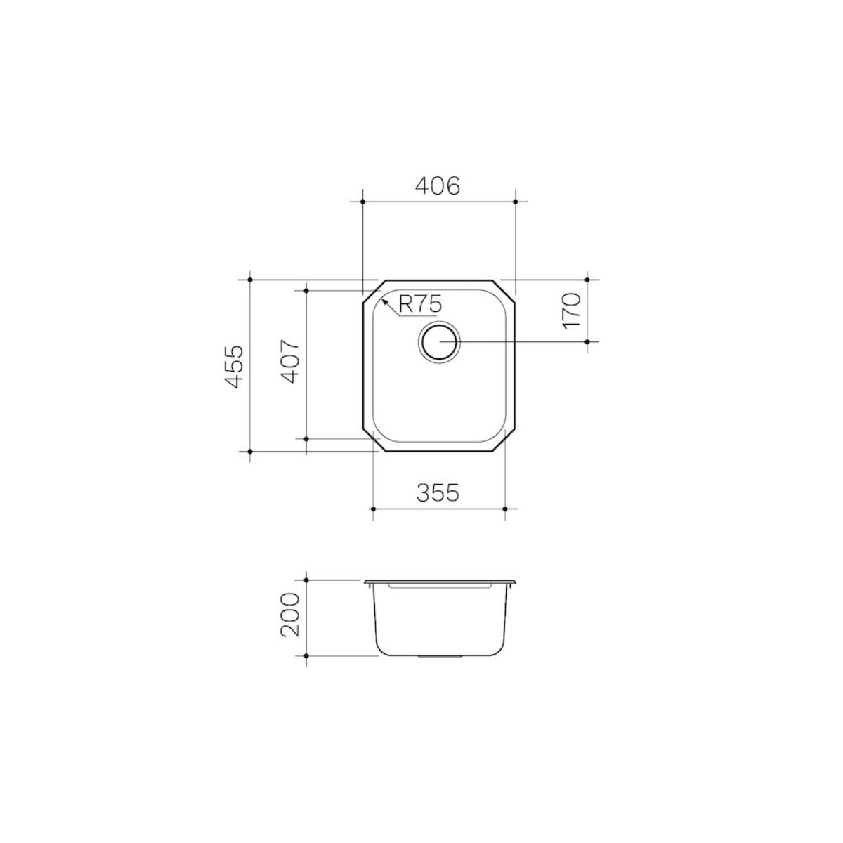 POLAR U/MOUNT SINK S/BOWL