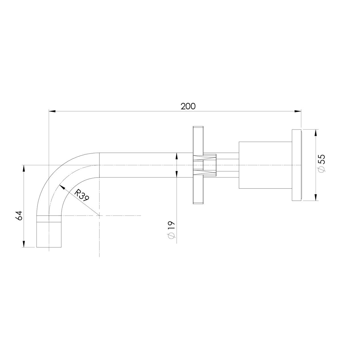 RADII BATH SET 180MM CP