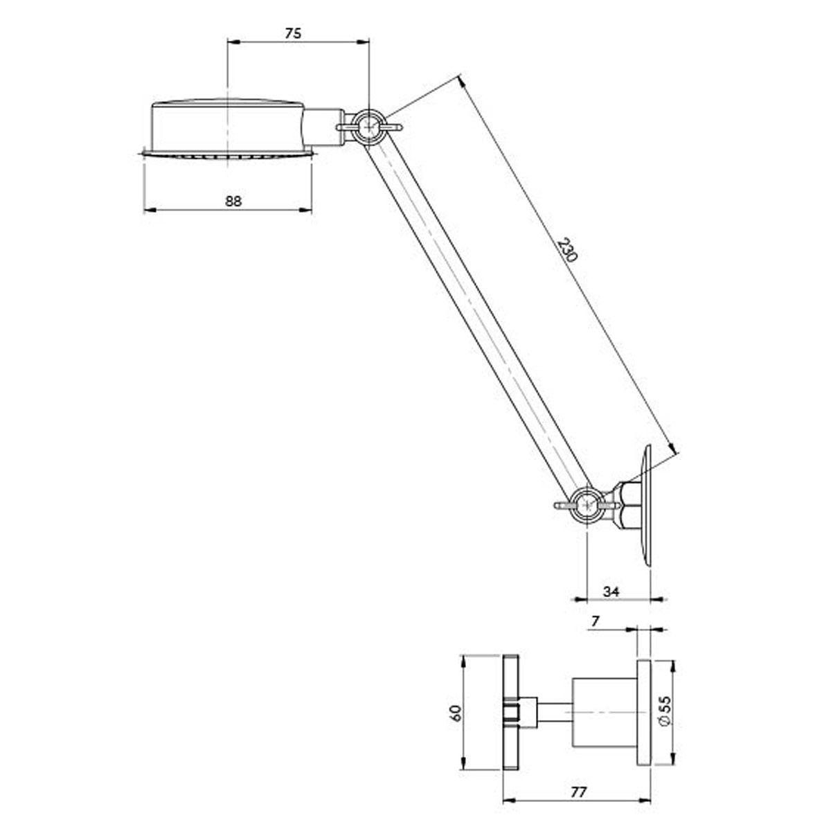 RADII SHOWER SET CP