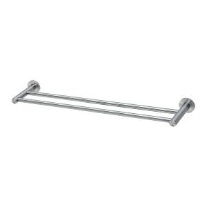 RADII DOUBLE TOWEL RAIL 600MM RND SS