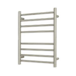 TOWEL RAIL LH BN 530X700MM RND HEATED