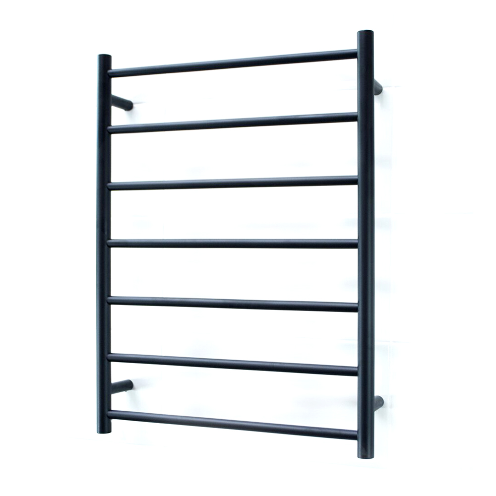 TOWEL RAIL RH MB 600X800MM RND HEATED