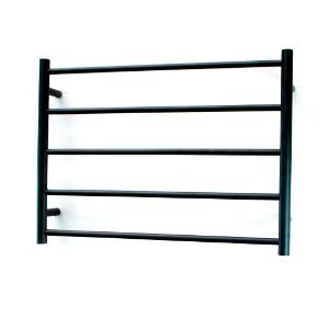 TOWEL RAIL RH MB 750X550MM RND HEATED