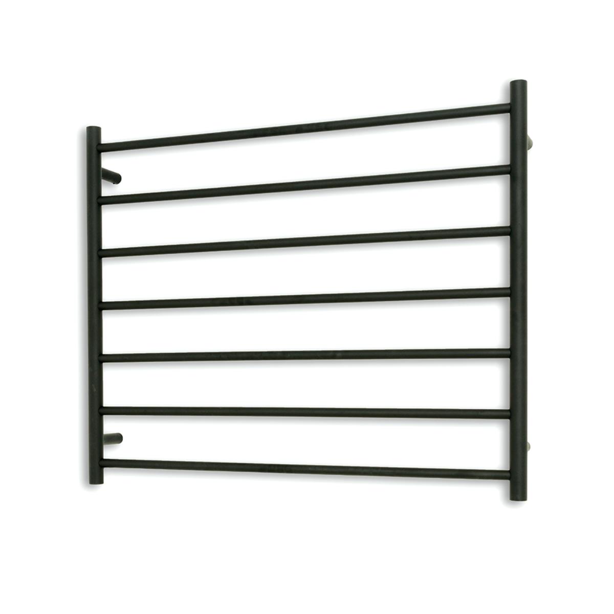 TOWEL RAIL RH MB 900X750MM RND HEATED