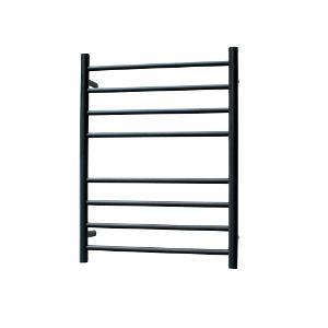 TOWEL RAIL RH MB 530X700MM RND HEATED