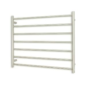 TOWEL RAIL RH BR SAT 900X750MM RND HEAT