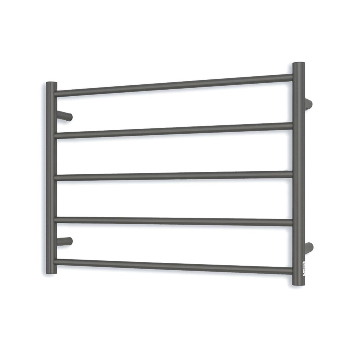 TOWEL RAIL LH GM 750X550MM RND HEATED