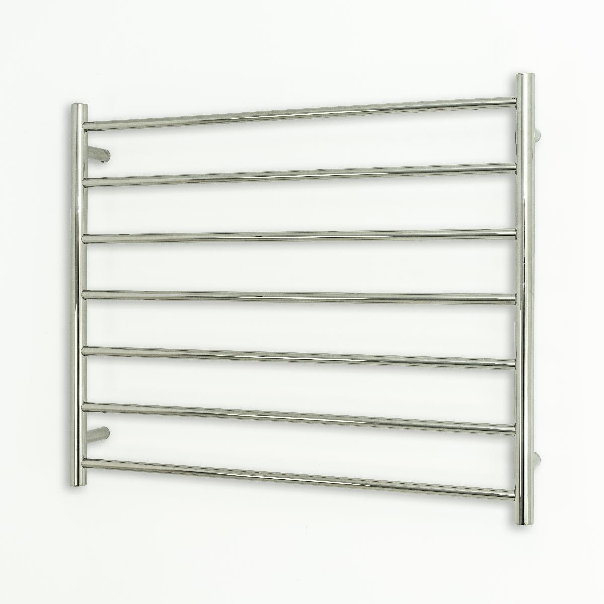 TOWEL RAIL LH POL 900 X 750MM RND HEATED