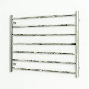 TOWEL RAIL LH POL 900 X 750MM RND HEATED