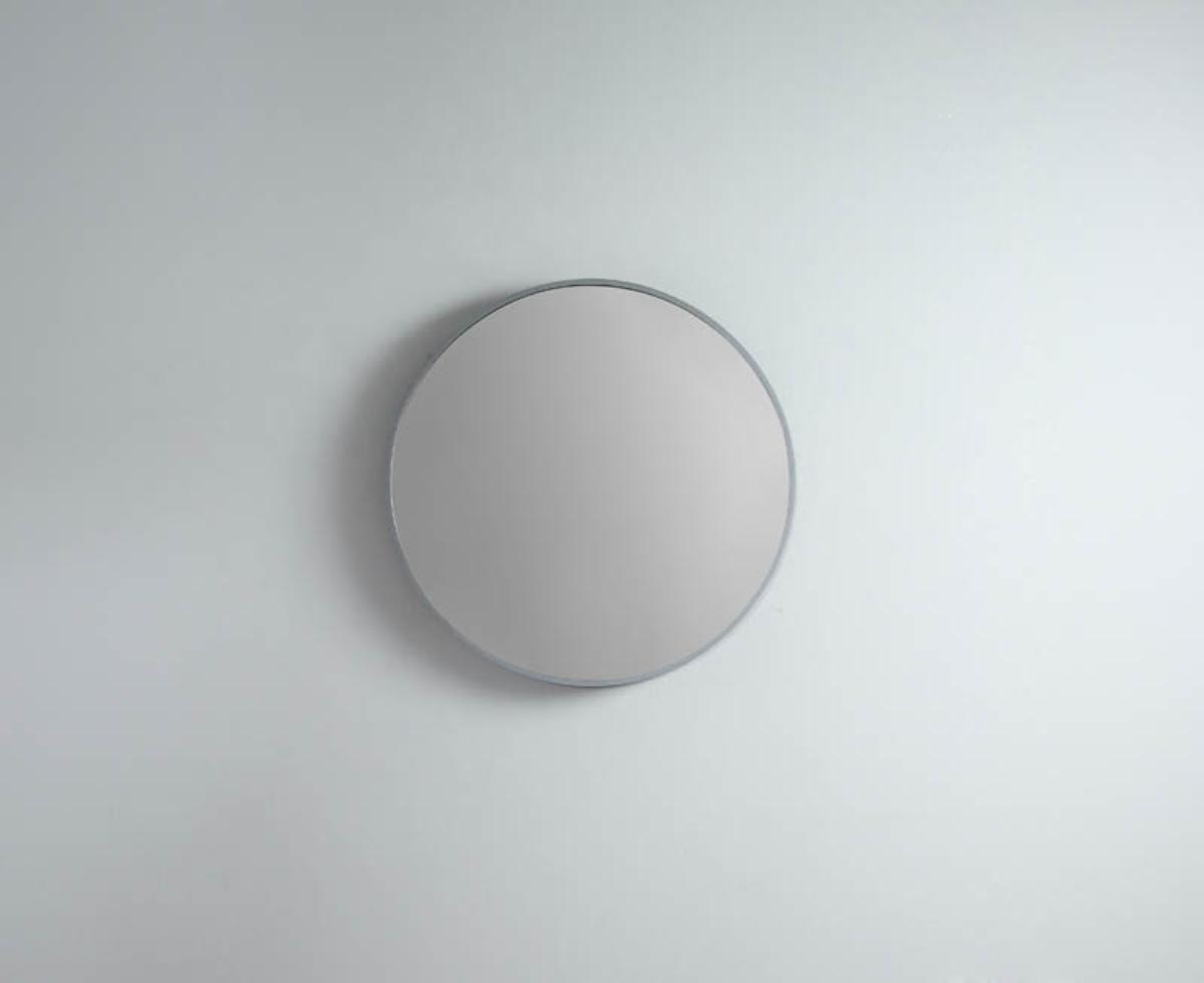 MIRROR MODERN ROUND 610 BN ALUM