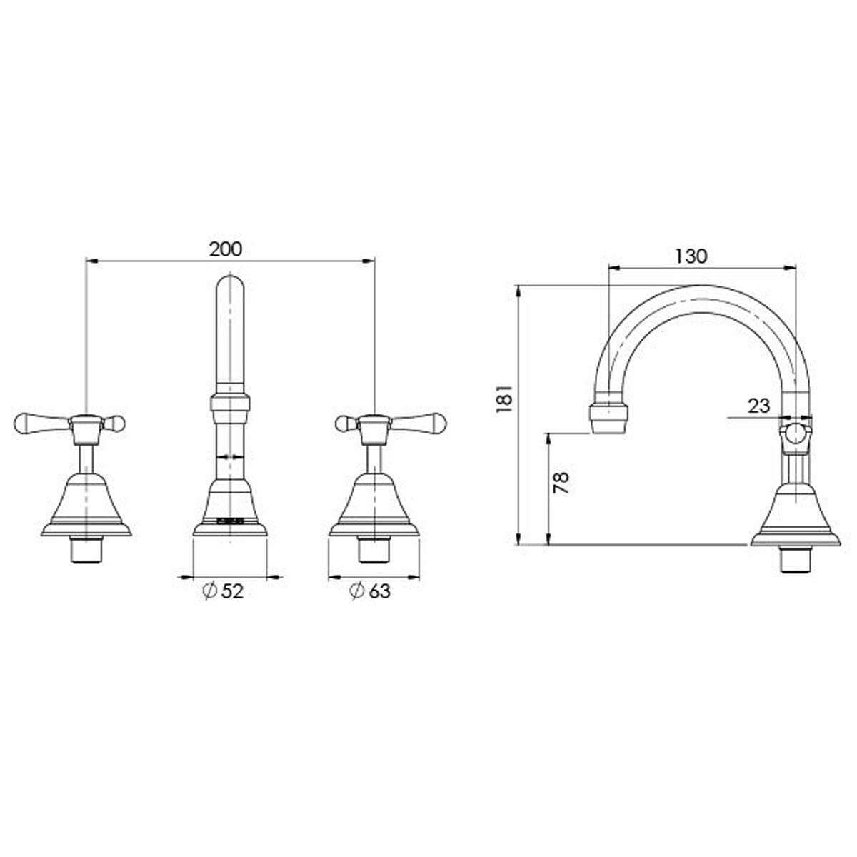 RHAPSODY LEVER BASIN SET CP LF