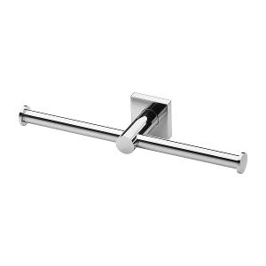 RADII DOUBLE TOILET ROLL HOLDER SQ CP