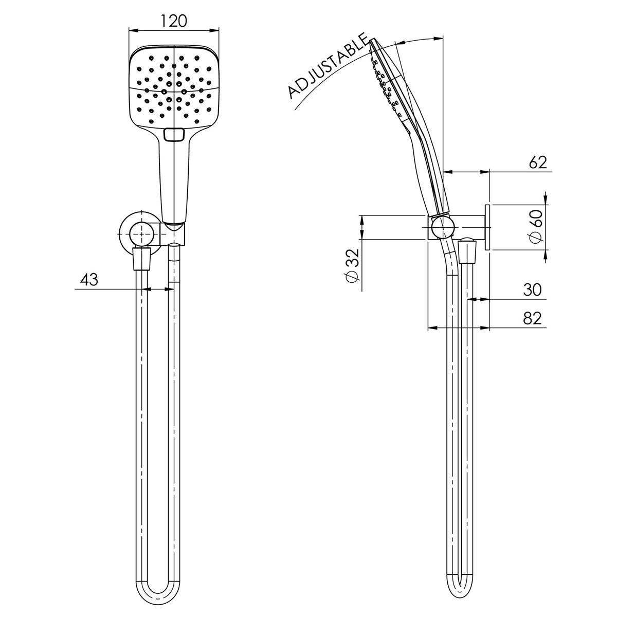 RUSH HAND SHOWER CP