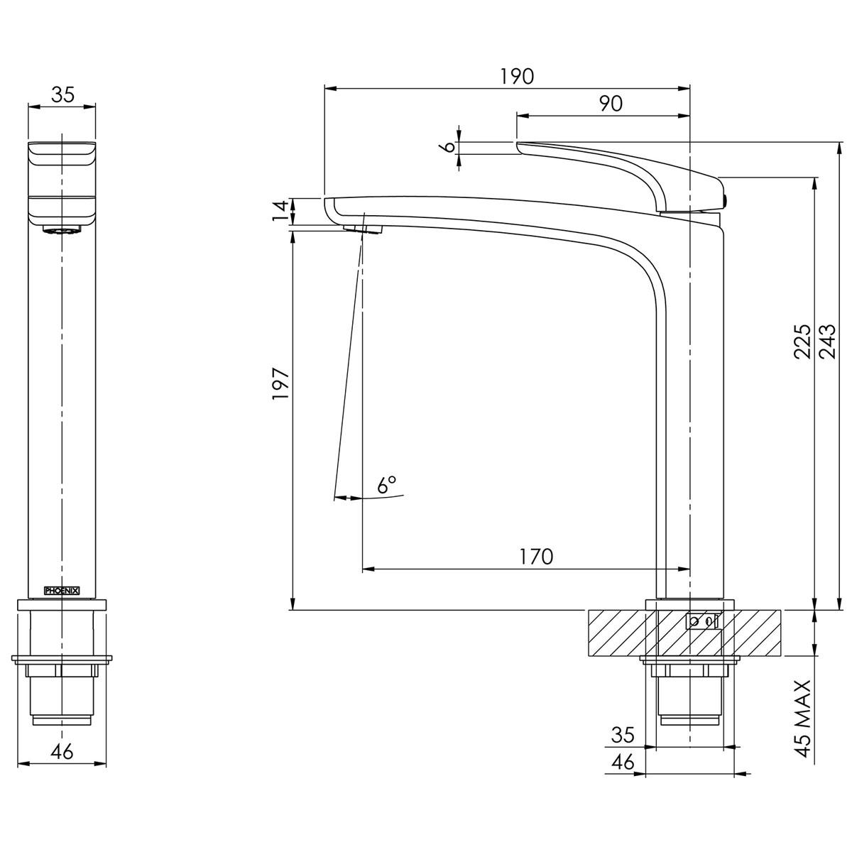 RUSH SINK MIXER BN