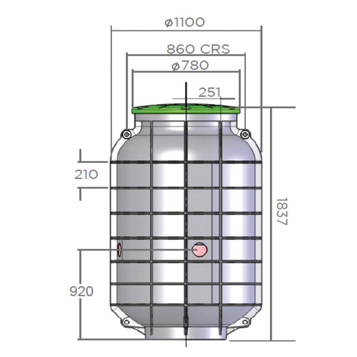 PRE PACKAGED SANIFOS 1000L W HILIFT 71.1