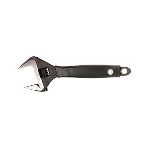 WIDE JAW ADJUSTABLE WRENCH BLK 150mm 6IN